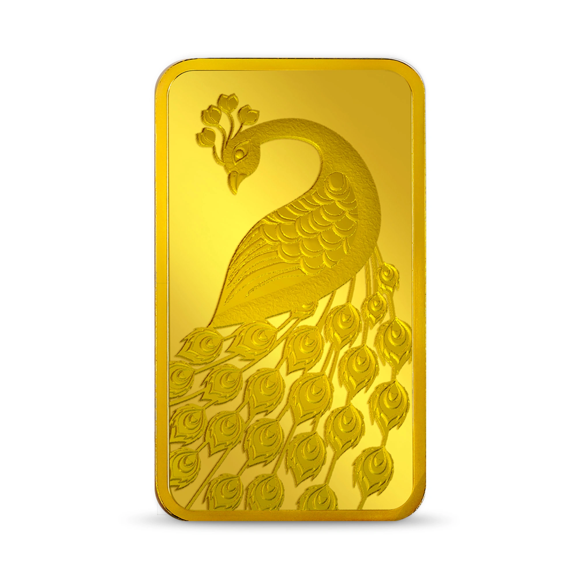 24K (999.9+) Purest Peacock Gold Bar